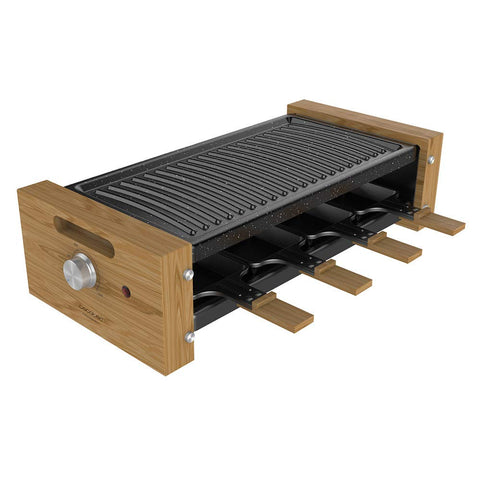 Cecotec Raclette en Bois Cheese&Grill 8200 Wood Black – 1200 W ⚡