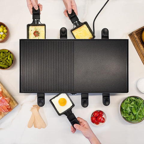 Cecotec Raclette en Bois Cheese&Grill 8200 Wood Black – 1200 W ⚡