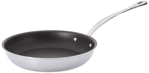 Poêle Mauviel 1830 M’Cook 24 cm – Inox 5-plis & Anti-adhésif Eclipse⁺