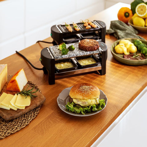 Cecotec Raclette en Bois Cheese&Grill 8200 Wood Black – 1200 W ⚡