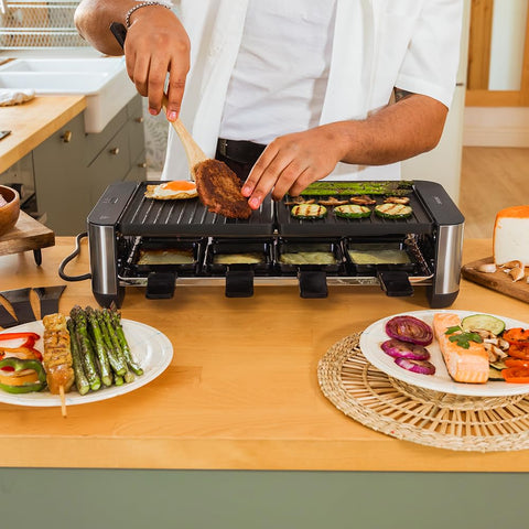 Cecotec Raclette en Bois Cheese&Grill 8200 Wood Black – 1200 W ⚡