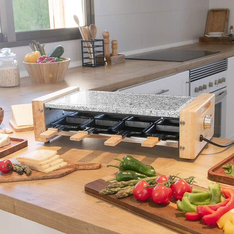 Cecotec Raclette en Bois Cheese&Grill 8200 Wood Black – 1200 W ⚡