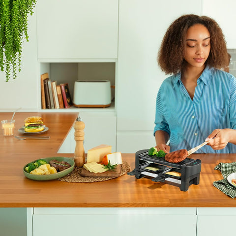 Cecotec Raclette en Bois Cheese&Grill 8200 Wood Black – 1200 W ⚡