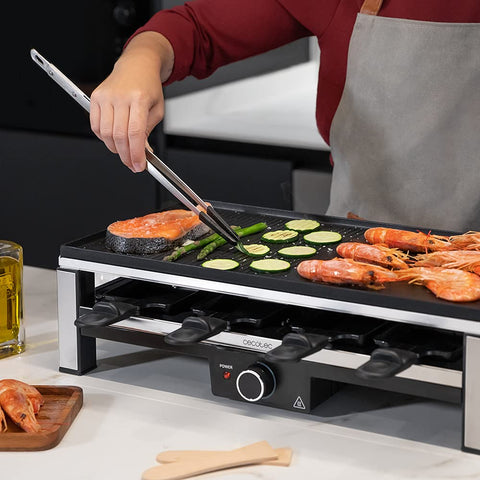Cecotec Raclette en Bois Cheese&Grill 8200 Wood Black – 1200 W ⚡
