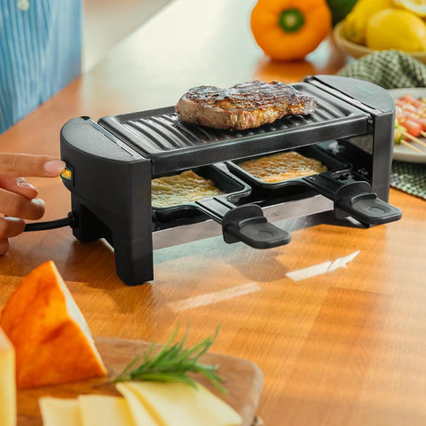 Cecotec Raclette en Bois Cheese&Grill 8200 Wood Black – 1200 W ⚡