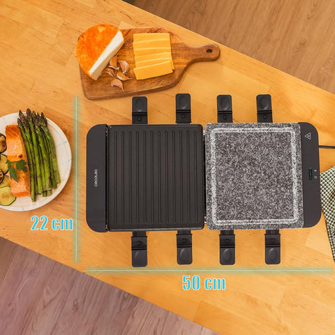 Cecotec Raclette en Bois Cheese&Grill 8200 Wood Black – 1200 W ⚡