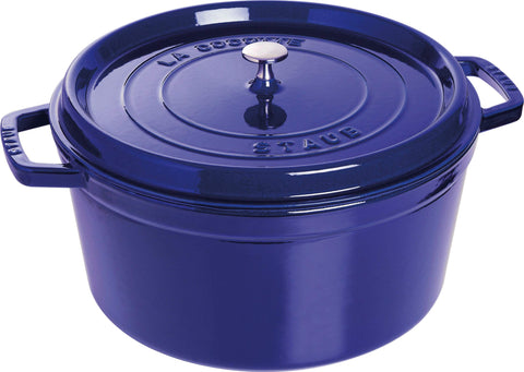 STAUB Round Cocotte 28 cm – Enameled Cast Iron “Cherry” 6.7 L 