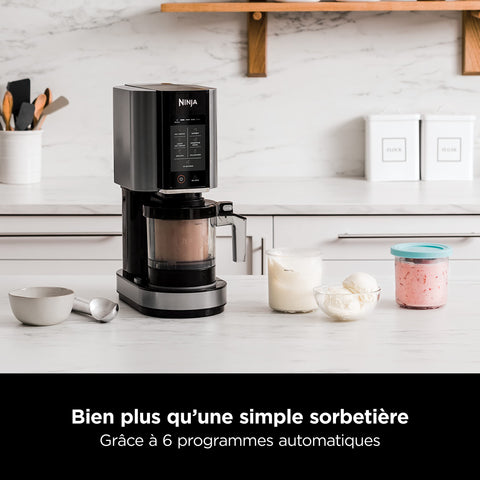 🍨 Ninja CREAMi™ Deluxe NC501EU – Sorbetière & boissons glacées (10 fonctions) – Argent
