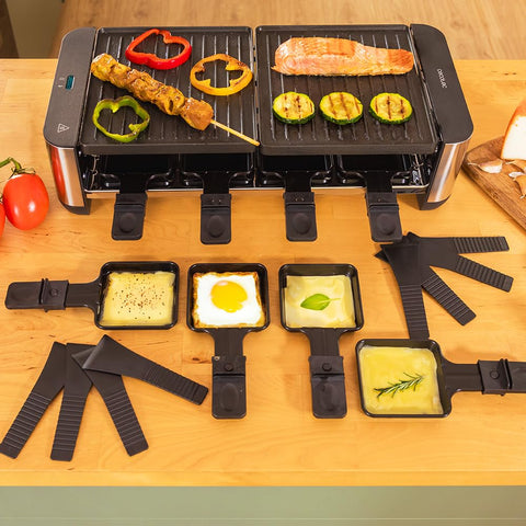 Cecotec Raclette en Bois Cheese&Grill 8200 Wood Black – 1200 W ⚡