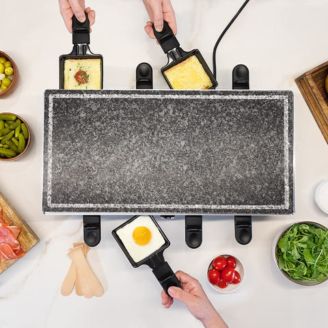 Cecotec Raclette en Bois Cheese&Grill 8200 Wood Black – 1200 W ⚡