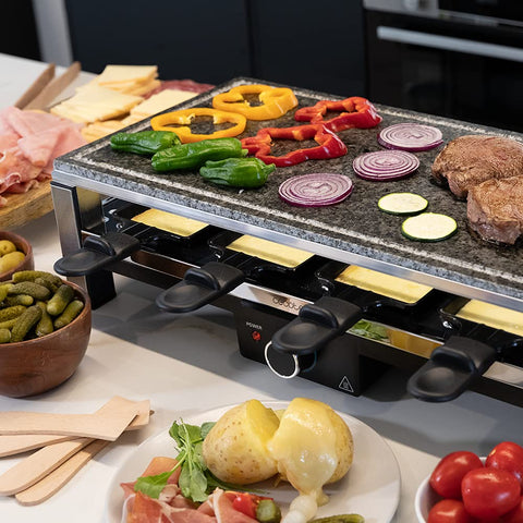 Cecotec Raclette en Bois Cheese&Grill 8200 Wood Black – 1200 W ⚡