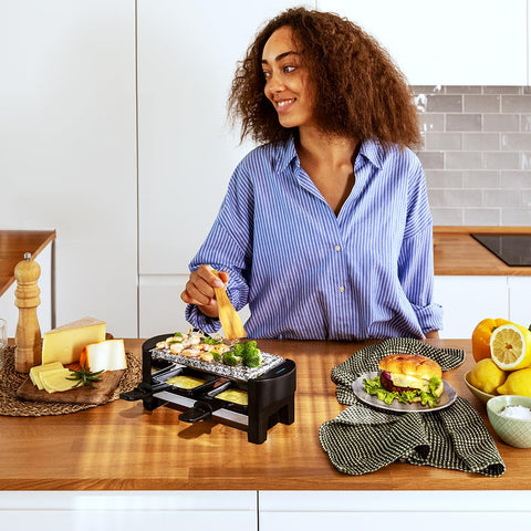 Cecotec Raclette en Bois Cheese&Grill 8200 Wood Black – 1200 W ⚡
