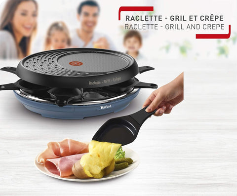 Tefal Raclette Colormania 3-en-1 🇫🇷 – Raclette, Grill & Crêpière – 8 Coupelles