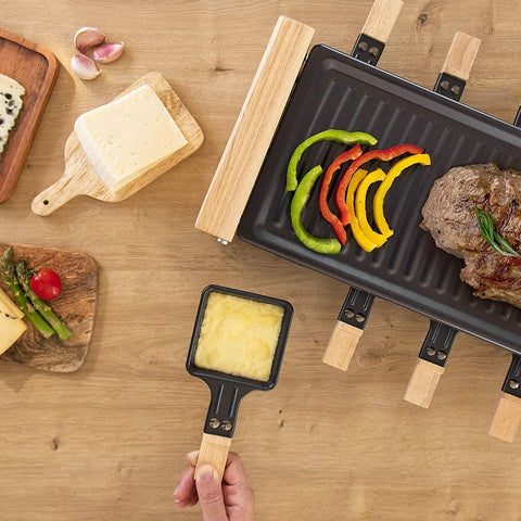 Cecotec Raclette en Bois Cheese&Grill 8200 Wood Black – 1200 W ⚡