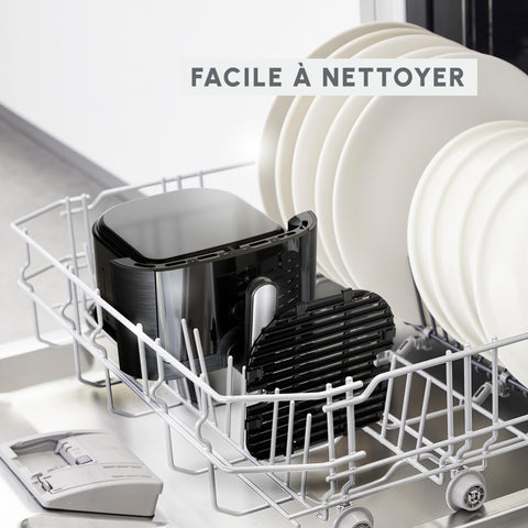 Moulinex Easy Fry Mega, air fryer compact, Mono tiroir 7.5 L, Jusqu’à 8 personnes, 8 programmes, noir EZ8558F0