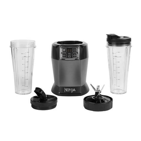 Ninja 2-in-1 Blender with 3 Auto Programs, Blender with 4 Manual Settings, 2.1L Jar &amp; 700ml Cup, 1200W, Dishwasher Safe Parts, Auto-iQ, Black BN750EU 