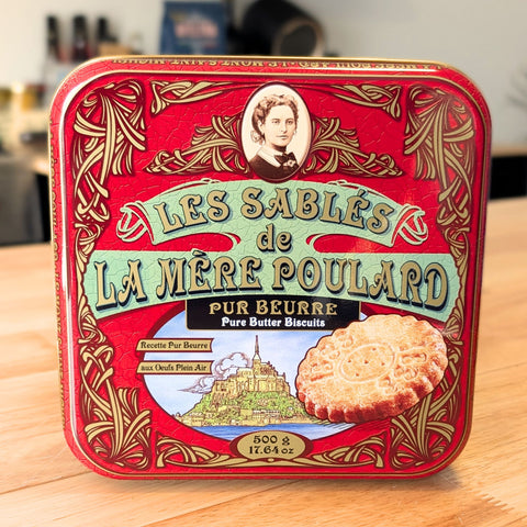 Coffret Collector Sablés Pur Beurre La Mère Poulard - Boîte Métal 500g