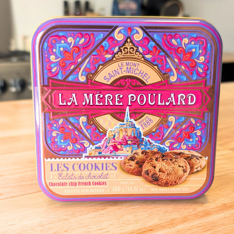 Coffret Mythique Cookies aux Pépites de Chocolat La Mère Poulard - Boîte Métal 400g
