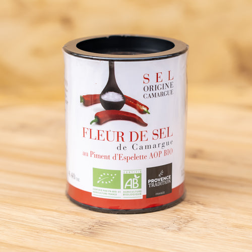 Fleur de Sel au Piment d’Espelette AOP BIO - Boite de 125g