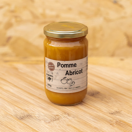 🍎🍑 Compote de fruits pomme & abricot – 300g