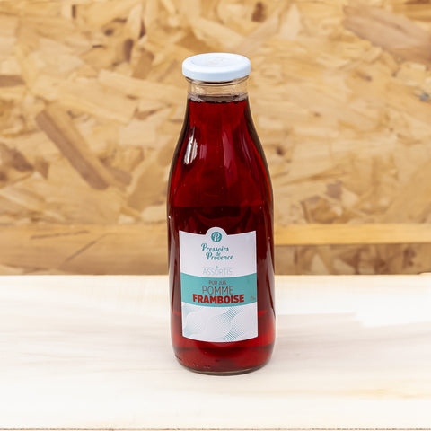 🍎🍓 Pur Jus de Pomme Framboise – 75cl