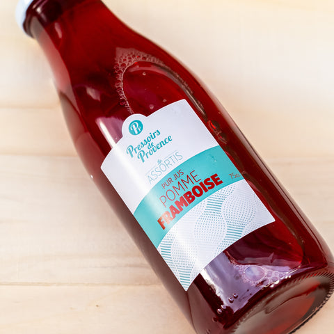 🍎🍓 Pur Jus de Pomme Framboise – 75cl