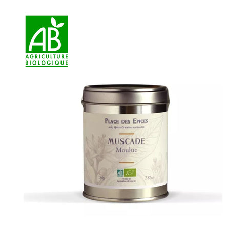 🌿 Organic ground nutmeg – 1 jar of 50 g