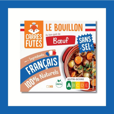 🧱 French Bouillon WITHOUT SALT Beef flavor – Smart Squares 🇫🇷