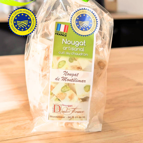 🍯 Nougat de Montélimar tendre IGP – Sachet 100 g 🇫🇷
