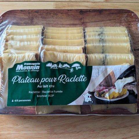 🧀 Plateau pour Raclette au lait cru – Fromagerie Monnin 🇫🇷