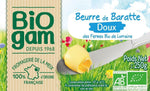 Beurre de Baratte doux BIO - 250g - Fromagerie de La Meix - Biogam - Beurre - Livraison à domicile Nancy Metz
