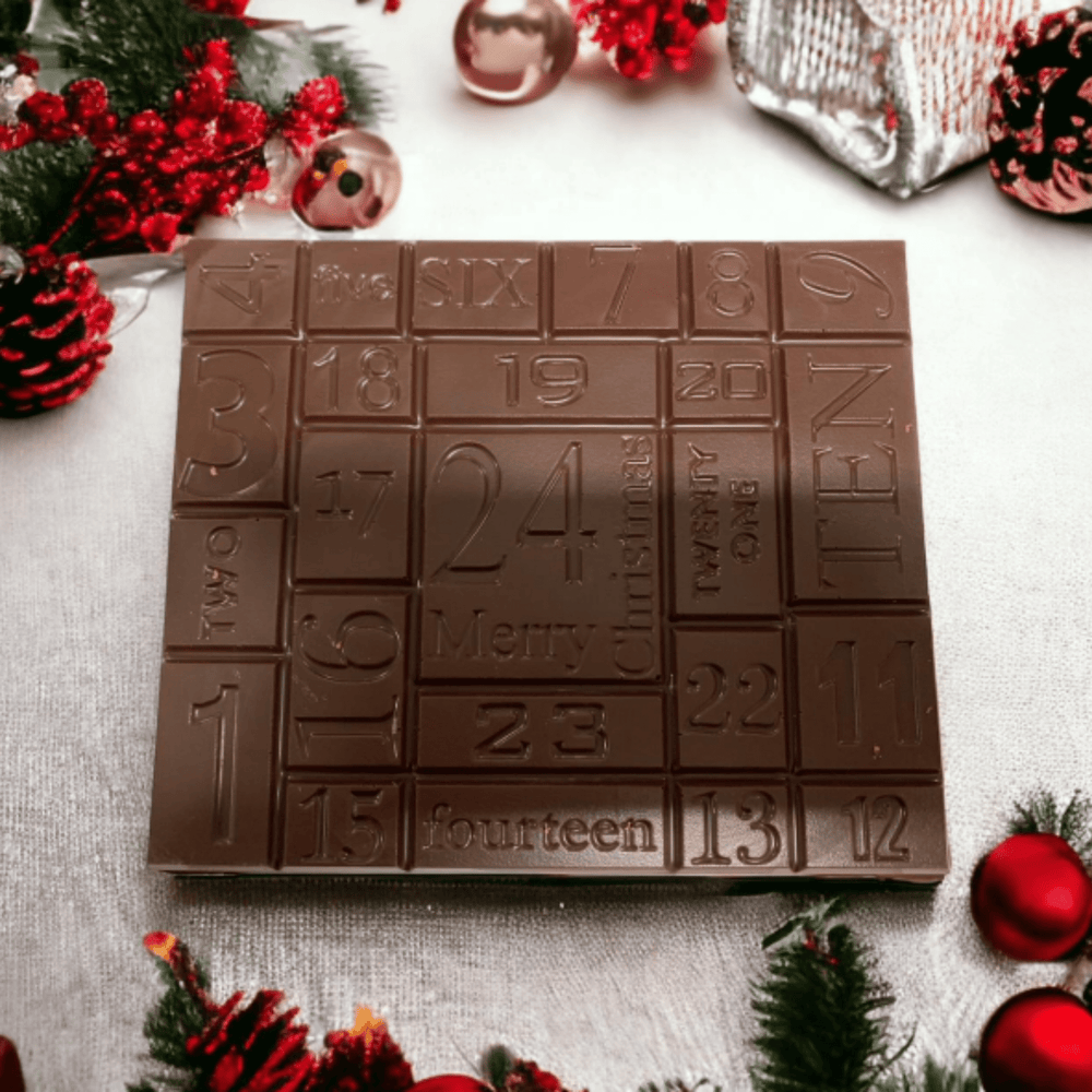 Calendrier de l’avent tablette chocolat - 240g - Alain Batt Chocolats - Chocolat - Livraison à domicile Nancy Metz