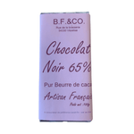 Chocolat noir 65% - 100g - BF and Co - Chocolat - Livraison à domicile Nancy Metz