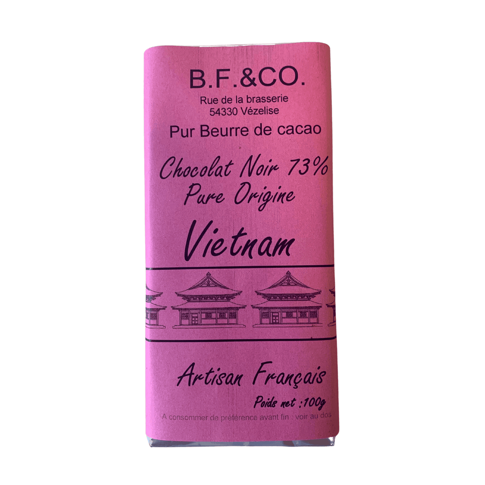 Chocolat noir 73% Vietnam - 100g - BF and Co - Chocolat - Livraison à domicile Nancy Metz