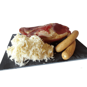 Choucroute garnie cuisinée pour 2 personnes - GAEC du fumé Lorrain - Porc - Livraison à domicile Nancy Metz