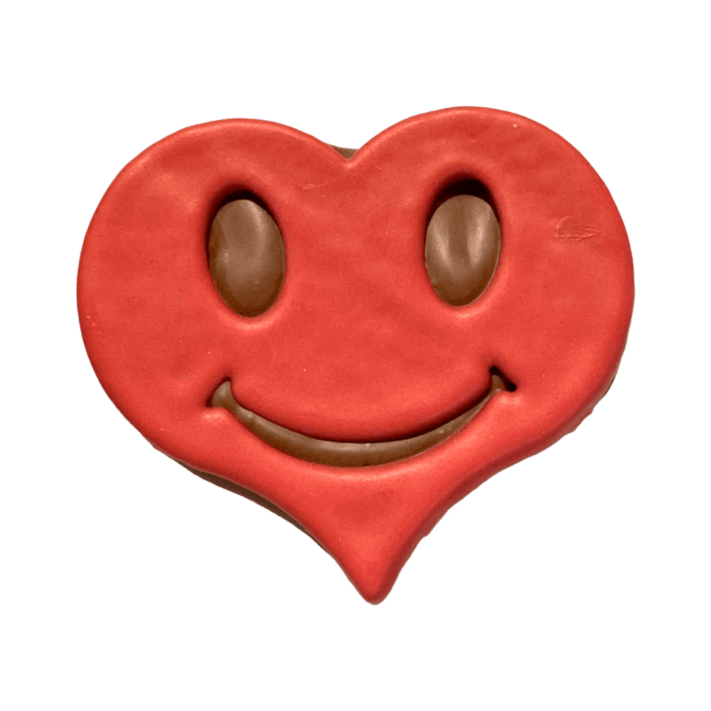 Cœur rouge Sourire Praliné Lait St-Valentin - Alain Batt Chocolats - Chocolat - Livraison à domicile Nancy Metz
