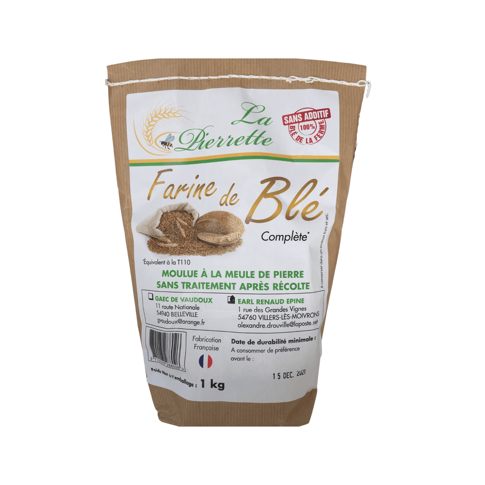 Farine de blé type complète - La Pierrette - Farine - Livraison à domicile Nancy Metz