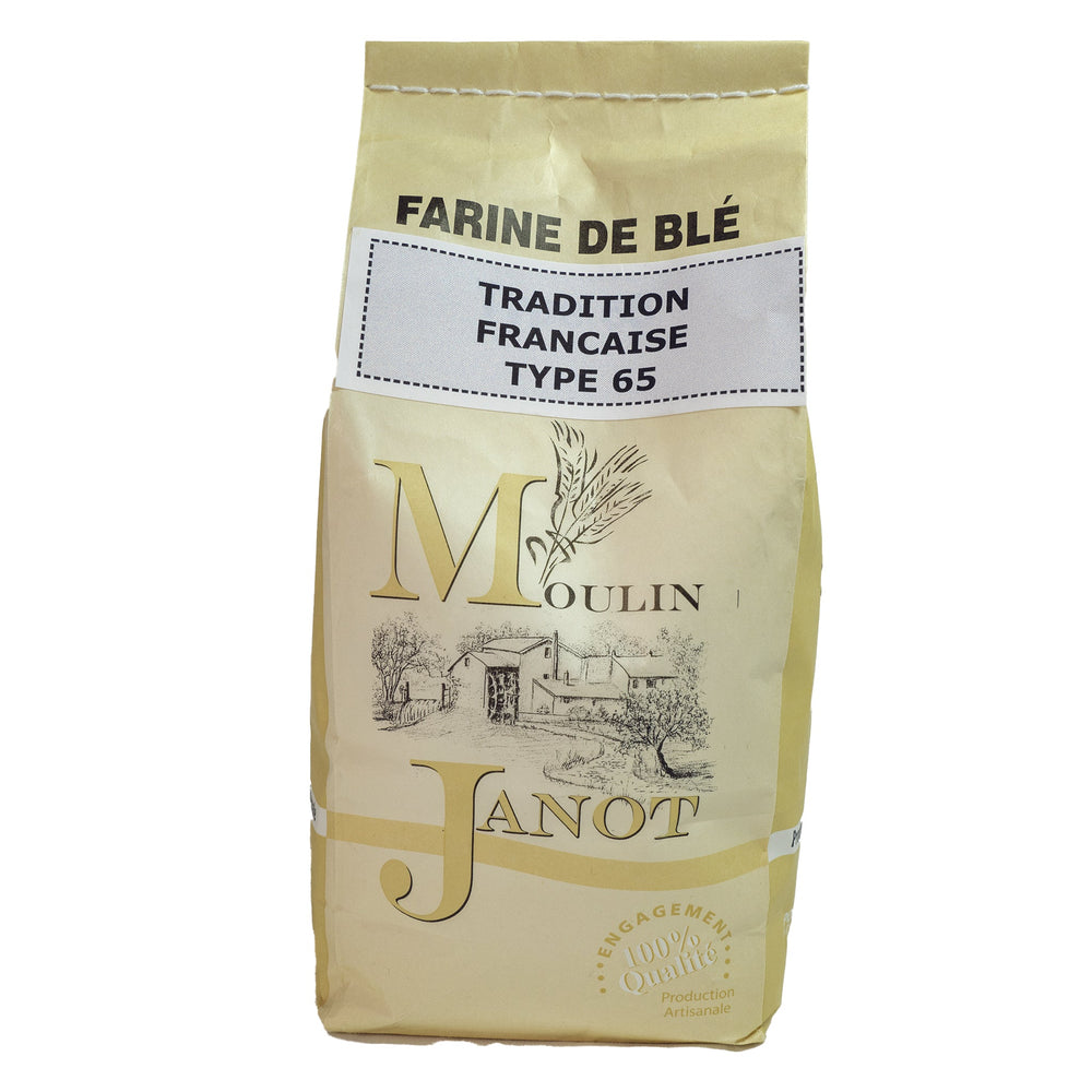 Farine traditionnelle - Tradition française T 65 - Moulin Janot - Farine - Livraison à domicile Nancy Metz