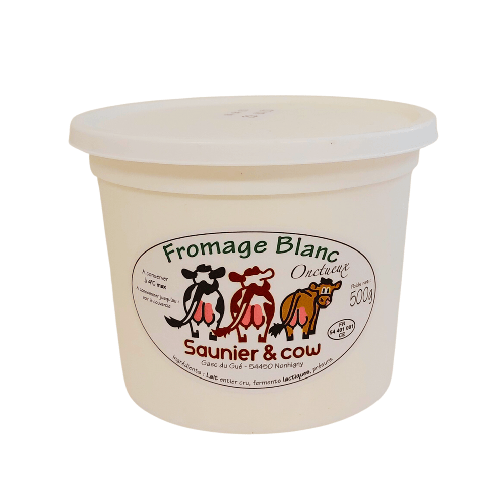 Fromage blanc Onctueux - 1kg - Saunier & Cow - Crème fraiche - Livraison à domicile Nancy Metz