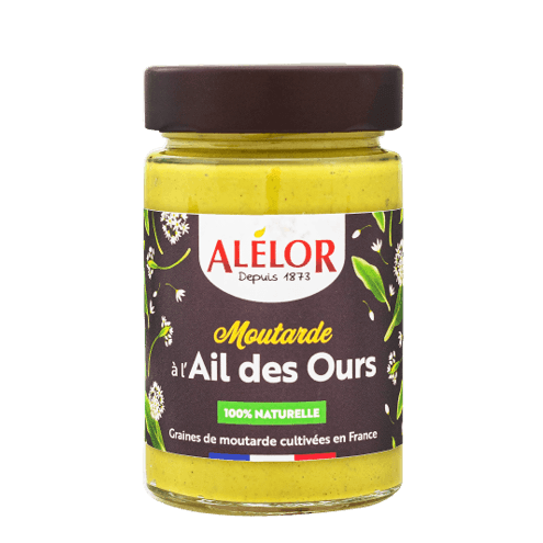 Moutarde à l’Ail des Ours 100% Naturelle - 200g - Alélor - Sauces - Livraison à domicile Nancy Metz