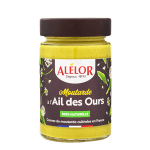 Moutarde à l’Ail des Ours 100% Naturelle - 200g - Alélor - Sauces - Livraison à domicile Nancy Metz
