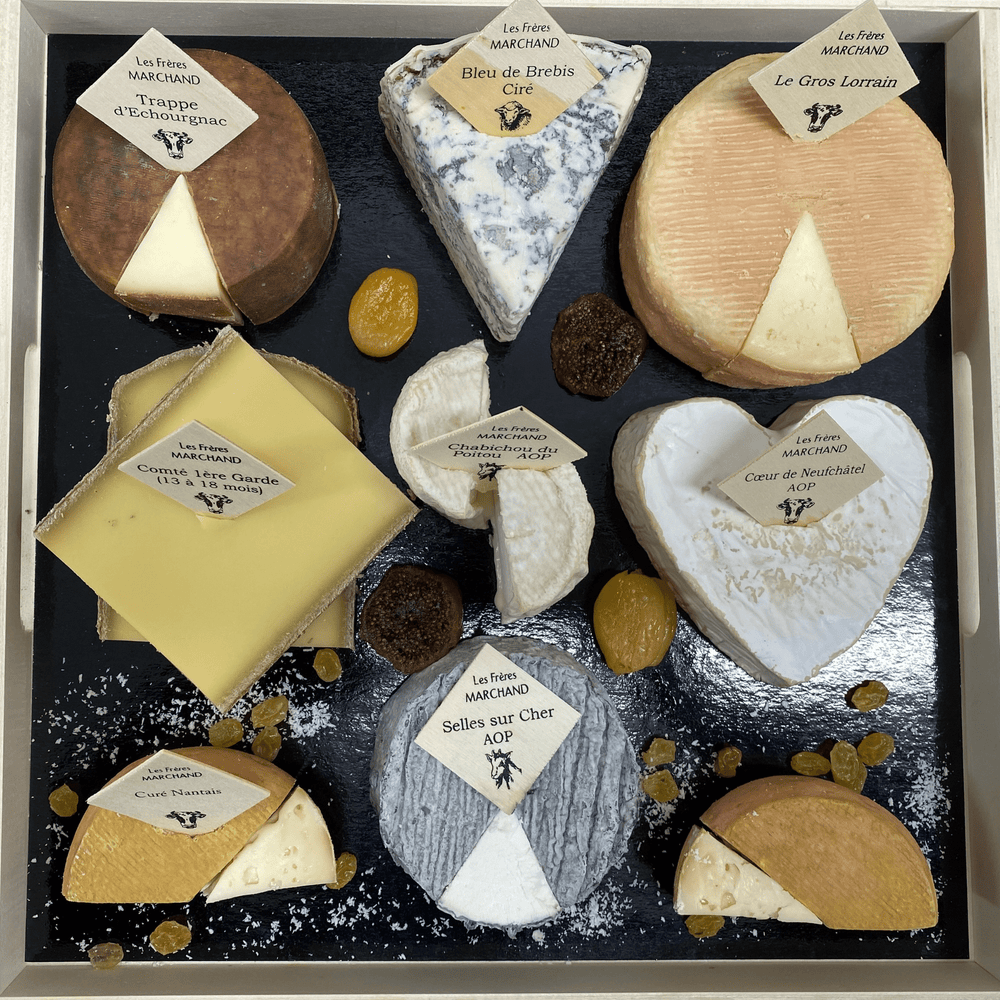 Plateau de fromages : la Tradition du Fromager Affineur (Noël) - Les Frères Marchand - Fromage - Livraison à domicile Nancy Metz