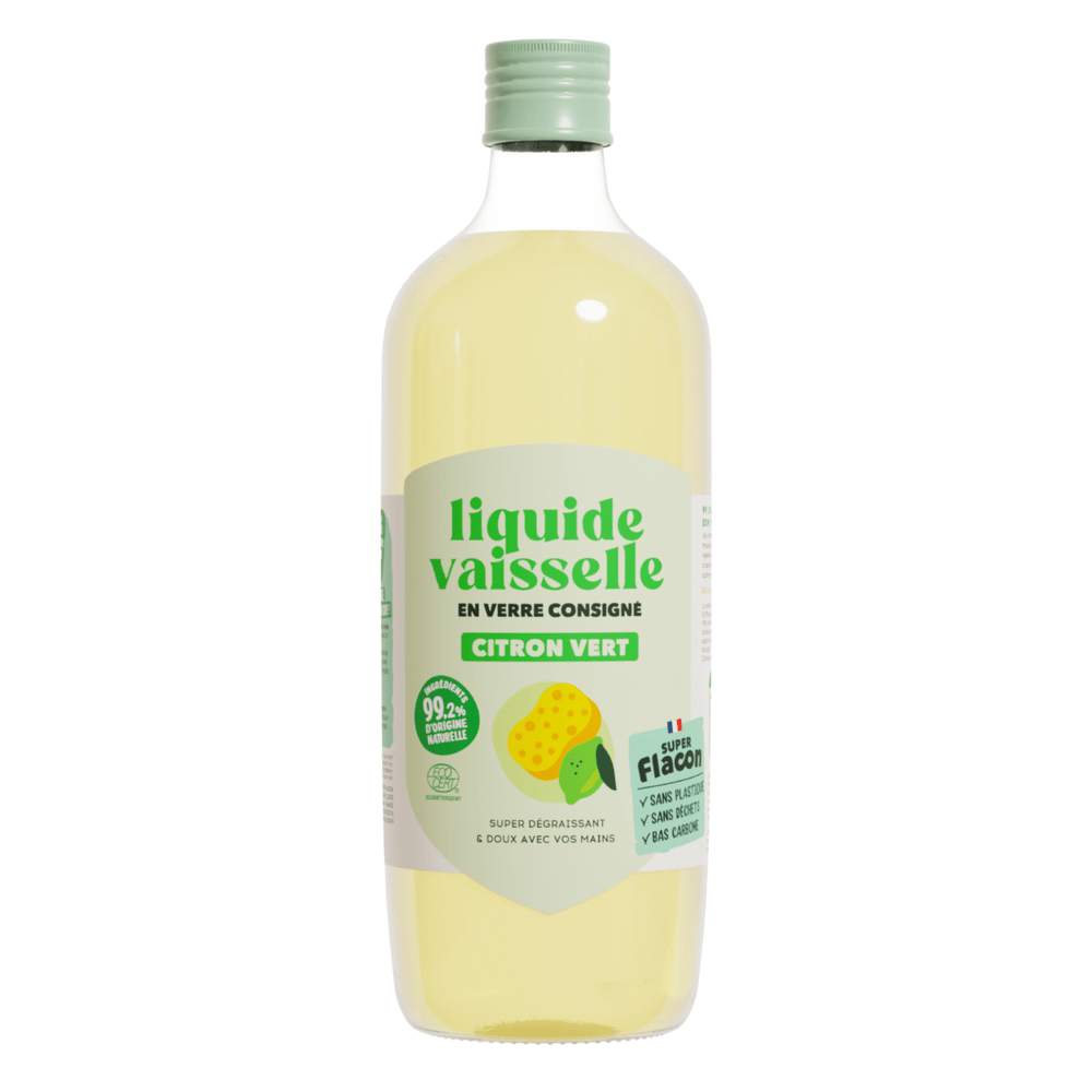 Recharge Liquide Vaisselle Citron Vert Super Flacon - Les boissons consignées - Livraison à domicile Nancy Metz