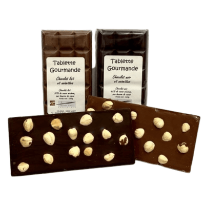 Gourmet milk chocolate hazelnut tablet - 120g